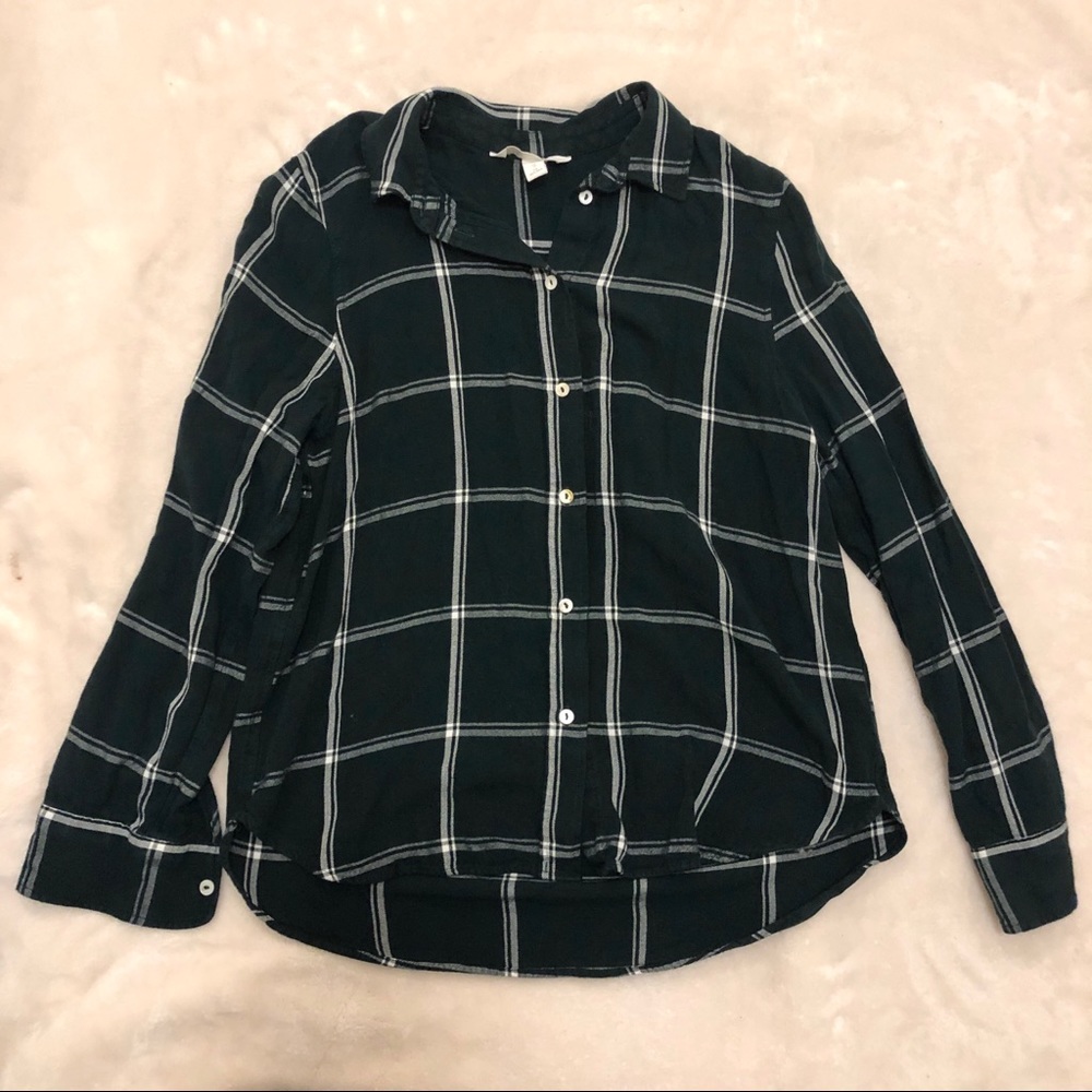 H&M Plaid Woven Shirt